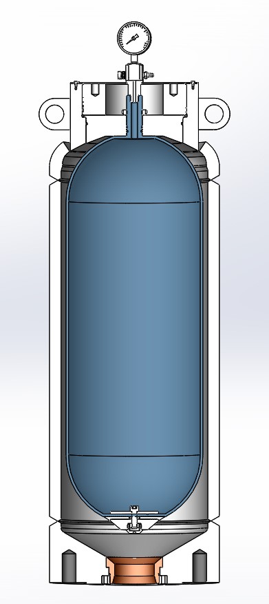 Гаситель пульсаций 40 без клапанный (для вязких жидкостей)